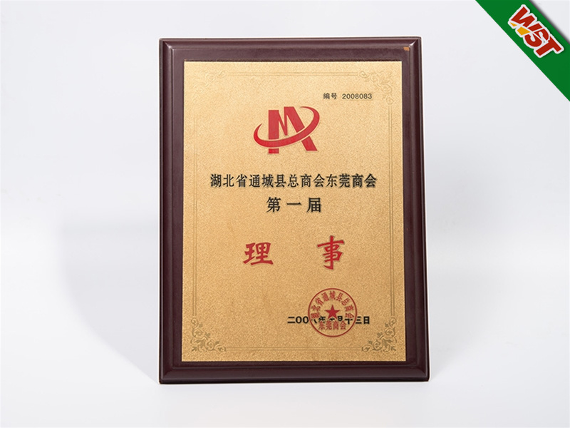 湖北省通城縣總商會(huì)東莞商會(huì)理事證書